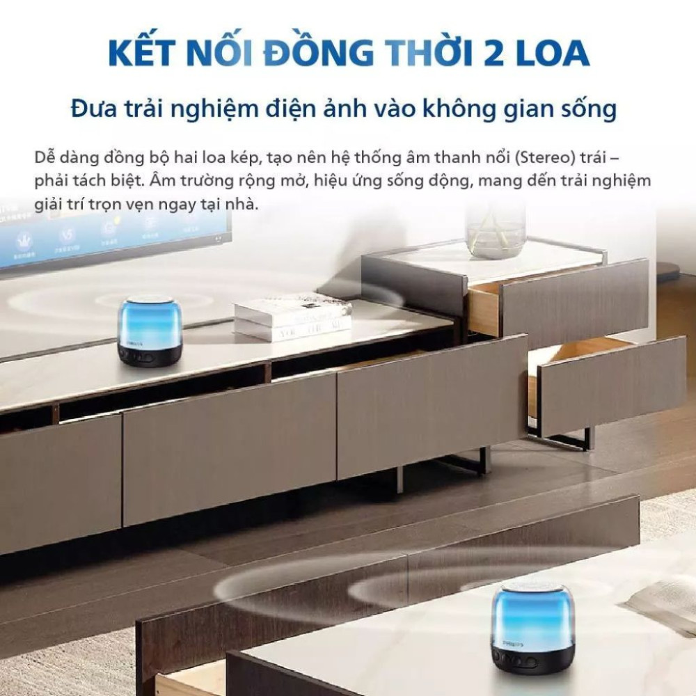 Loa bluetooth PhilipsTAS1108BK/70 - Hàng chính hãng