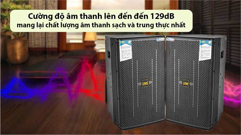 Cường độ âm thanh của Loa full CAVS XB12 Lite