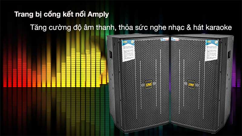 Cổng kết nối Amply của Loa full CAVS XB12 Plus