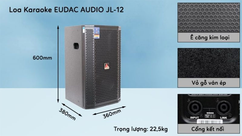 Thiết kế của Loa full Eudac JL-12