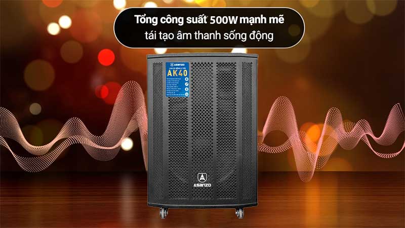 Công suất của Loa karaoke di động Asanzo AK40