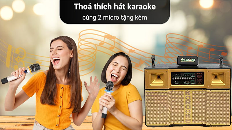 Loa karaoke di động Ladomax K-D3600A(DSP) - Hàng chính hãng