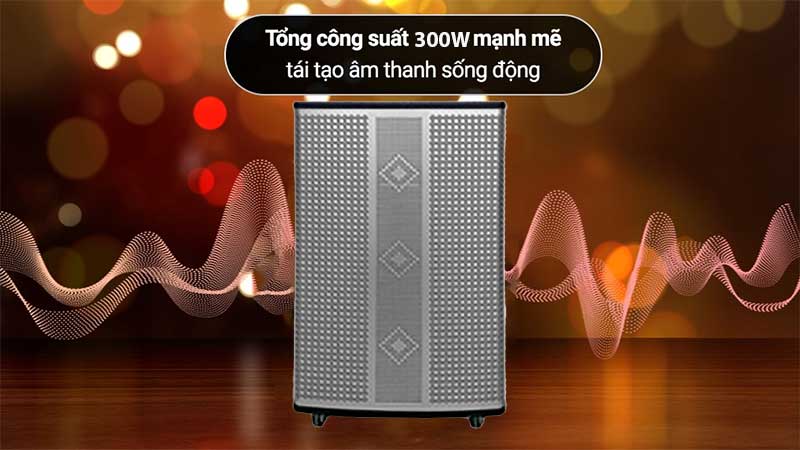 Công suất của Loa karaoke di động Ladomax K-TP415(DSP)