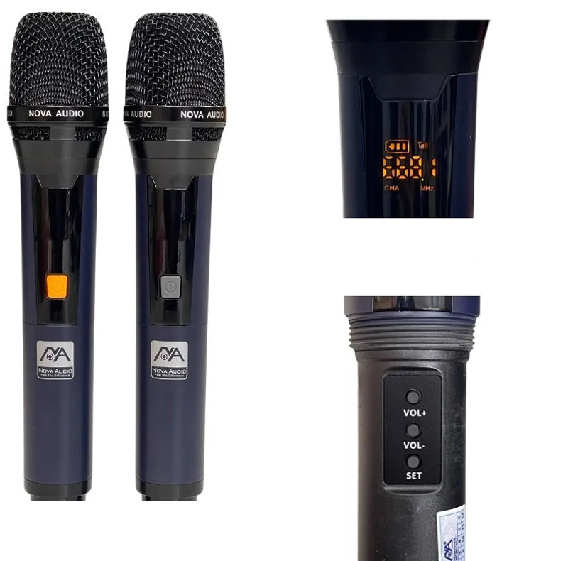 Loa còn được trang bị thêm 2 micro không dây UHF cho bạn thỏa sức hát karaoke mọi lúc mọi nơi.