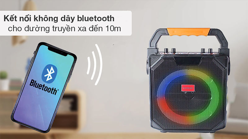 Tính năng kết nối Bluetooth của Loa karaoke di động Oris V3