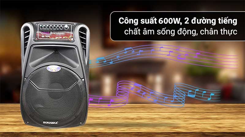 Công suất của Loa karaoke di động Ronamax A15