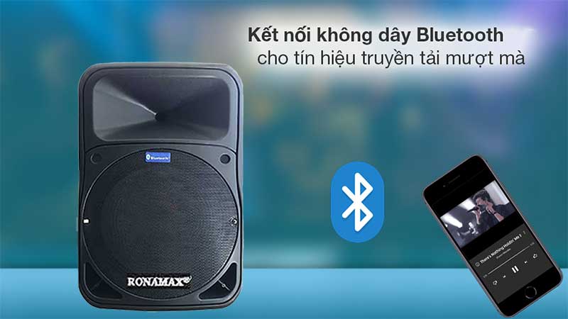 Tính năng Bluetooth của Loa karaoke di động Ronamax B15
