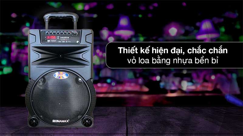Thiết kế và chất liệu của Loa karaoke di động Ronamax N12