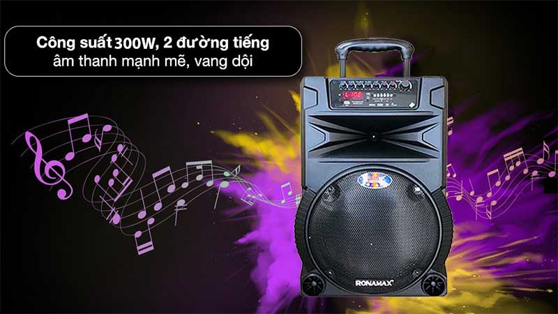 Công suất của Loa karaoke di động Ronamax N12