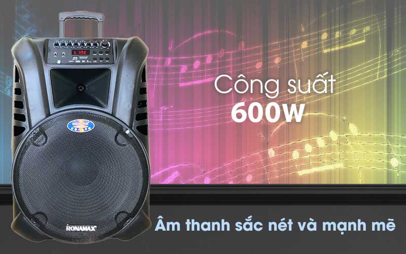 Công suất của Loa karaoke di động Ronamax S15