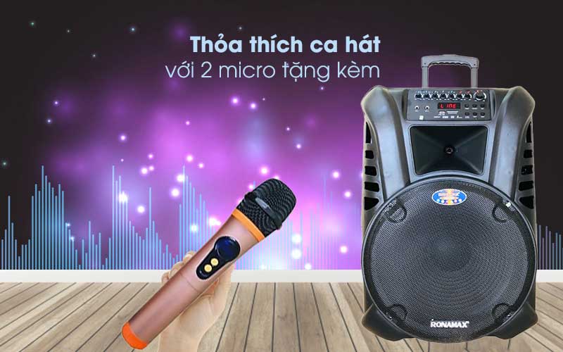 Micro không dây của Loa karaoke di động Ronamax S15