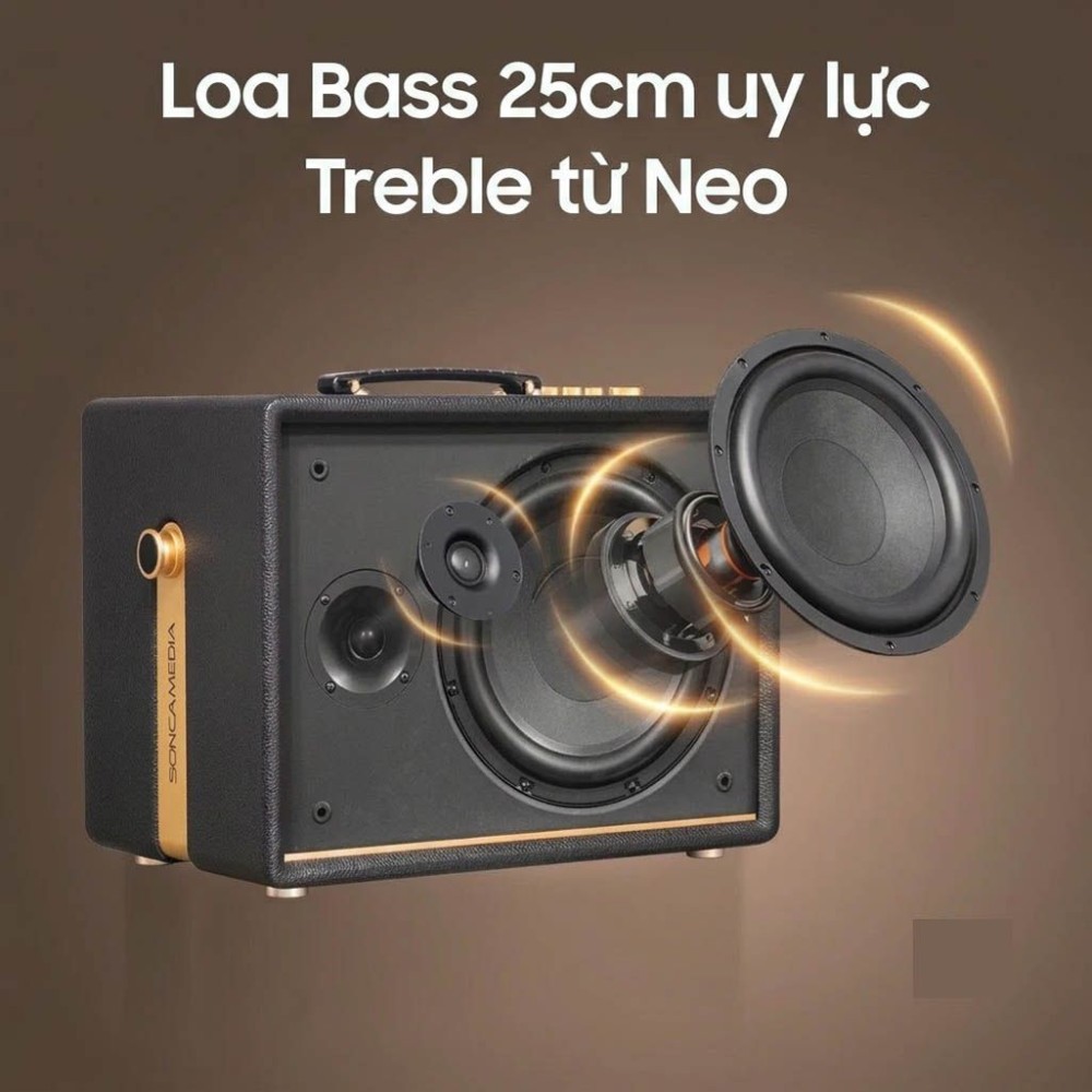 Loa karaoke xách tay Acnos D'AURIS 200 - Hàng chính hãng