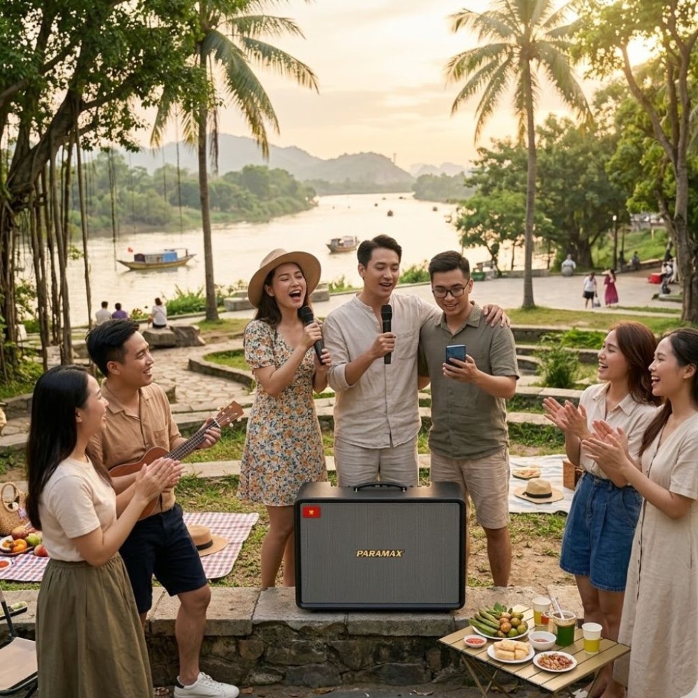 Loa karaoke xách tay Paramax Acton X - Hàng chính hãng