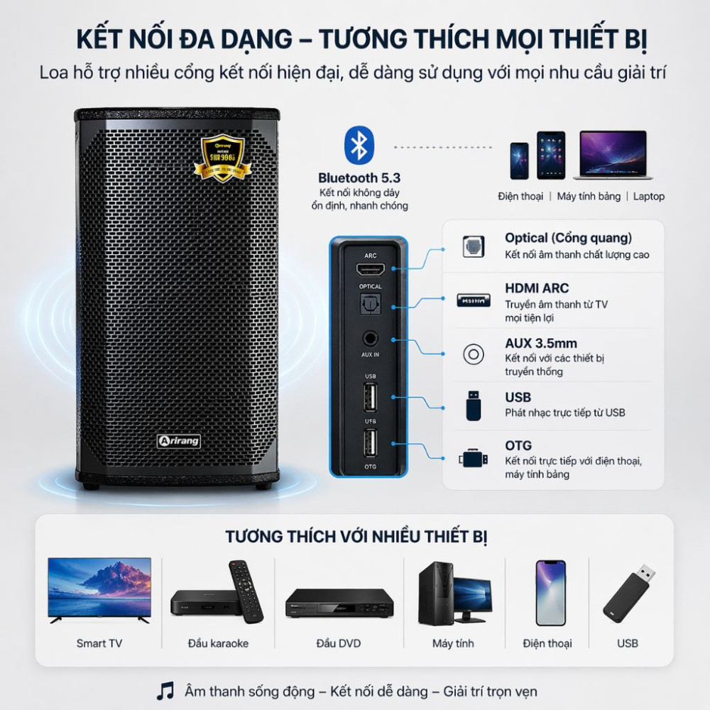 Loa kéo Arirang EDGE-X  - Hàng chính hãng