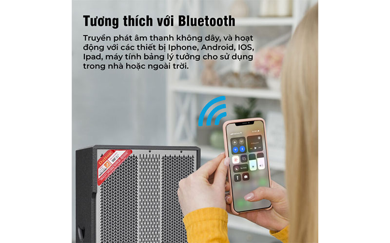 Tính năng Bluetooth của Loa kéo Dalton TS-15G500X 