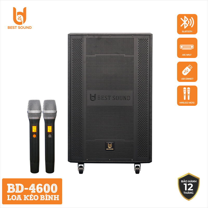 BD-4600 thiết kế nhỏ gọn, sang trọng, có bánh xe dễ dàng di chuyển