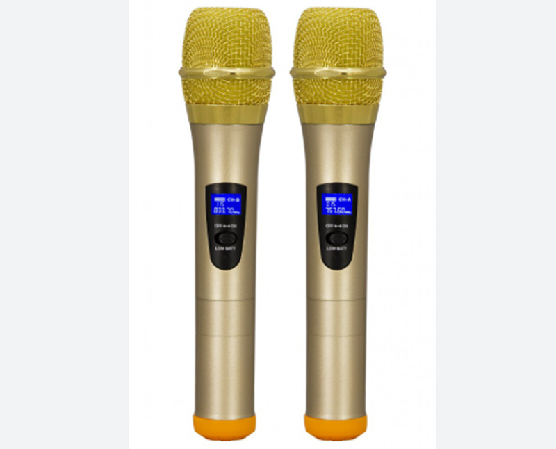  Loa còn được trang bị thêm 2 micro không dây UHF cho bạn thỏa sức hát karaoke 
