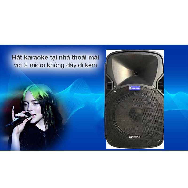 Chức năng kết nối với 2 micro không dây UHF cho bạn thỏa sức hát karaoke 