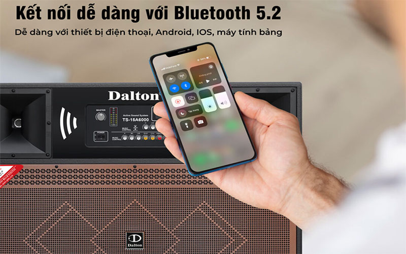 Chức năng Bluetooth của Loa kéo điện Dalton TS-15A6000