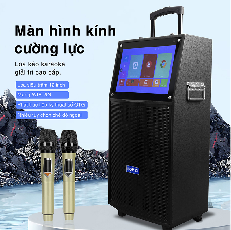 Thiết kế nhỏ gọn, được trang bị bánh xe và tay kéo tiện lợi