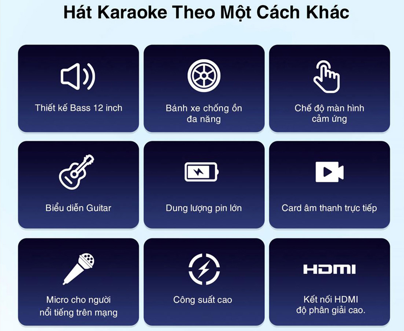  Loa được tích hợp tính năng kết nối không dây qua Bluetooth,  USB, thẻ nhớ SD