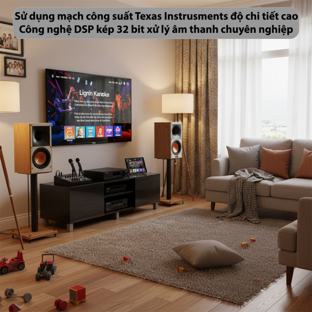 Loa nghe nhạc và karaoke Paramax EURO 801 SMART - Hàng chính hãng