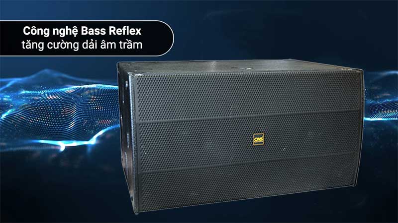 Hệ thống loa Bass reflex của Loa sub CAVS SKD718 bass 50 kép Passive