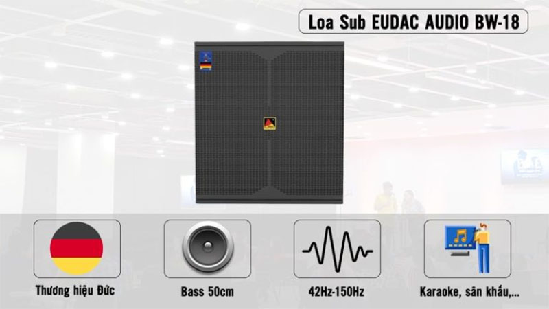 Thông số của Loa sub Eudac BW-18