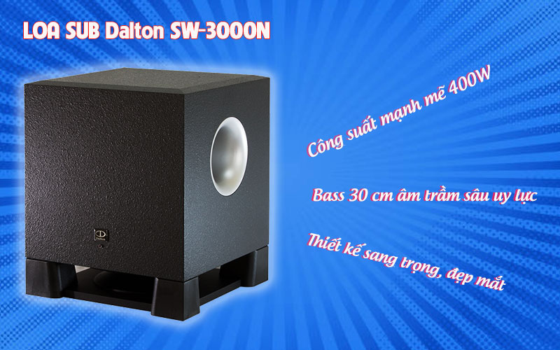 Loa sub Dalton SW-3000N với nhiều tính năng ưu việt