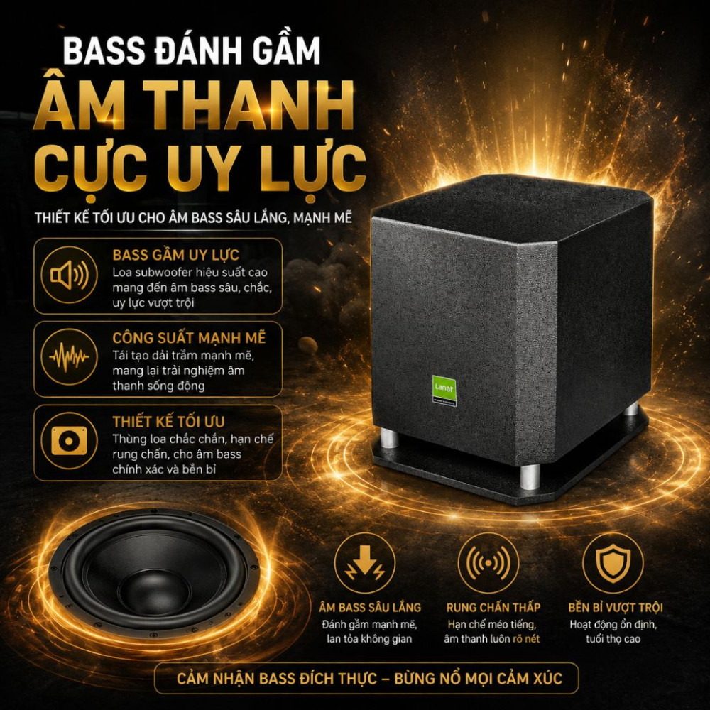 Loa Sub điện Lanqt SD-1201 - Hàng chính hãng