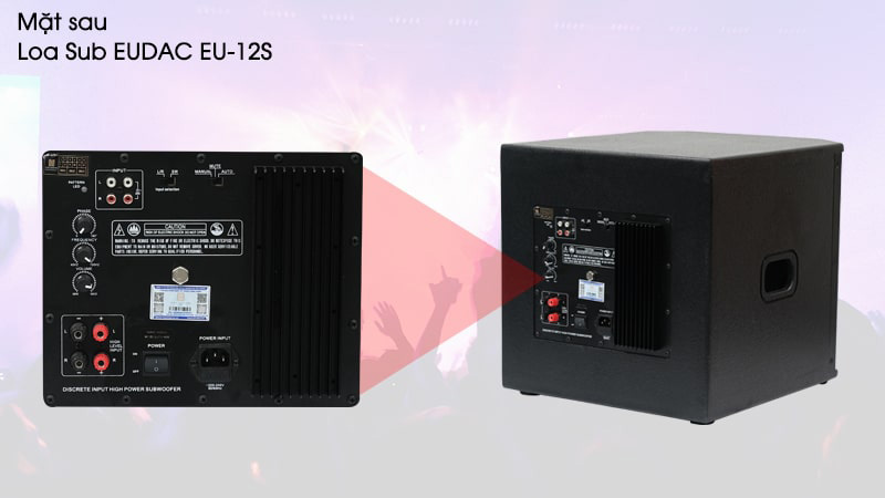 Loa sub Eudac Audio EU-12S - Hàng chính hãng