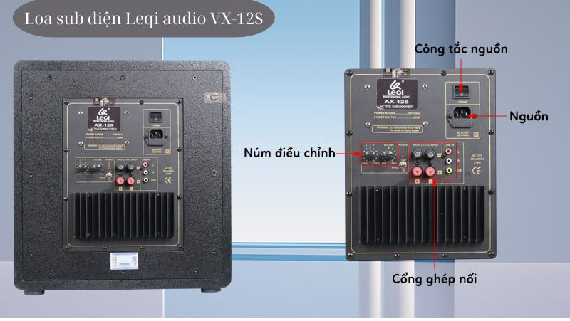 Loa sub điện Leqi audio VX-12S - Hàng chính hãng