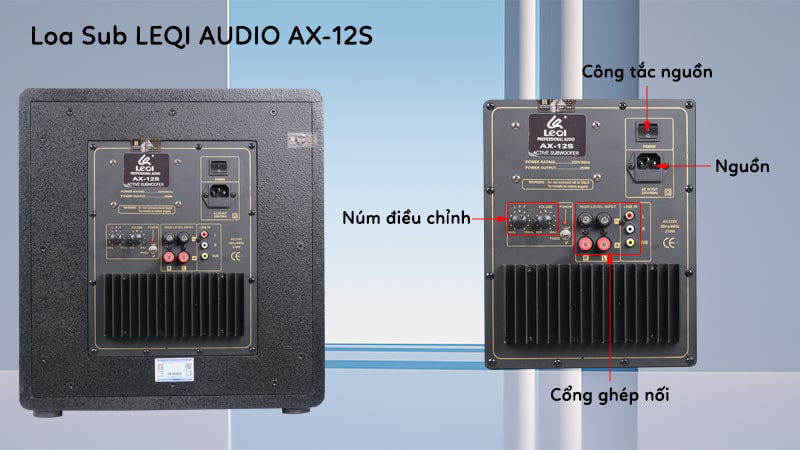 Loa sub Leqi Audio AX-12S - Hàng chính hãng
