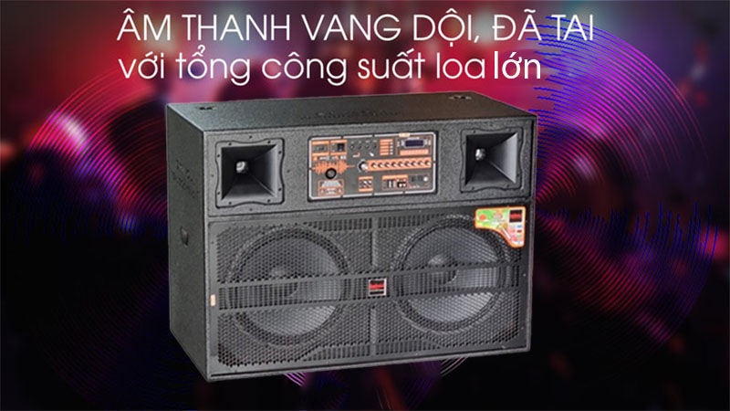 Công suất lớn của Loa tủ kéo bình Lovina KB2016C