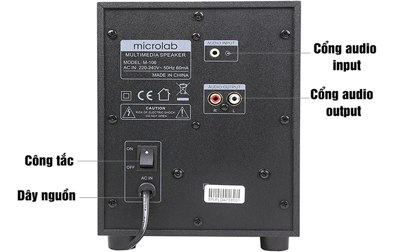 Loa vi tính Microlab M-106BT