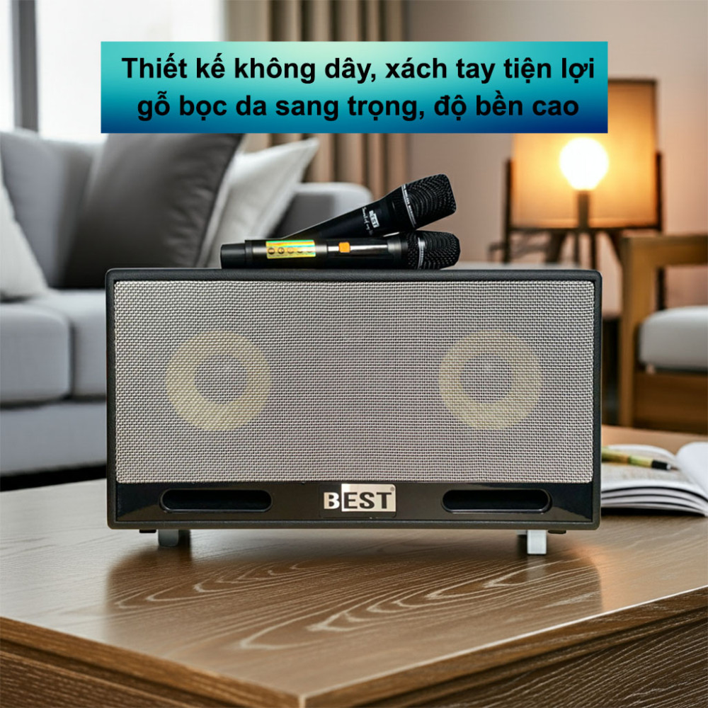 Loa xách tay Best B16-PRO 350W thiết kế hiện đại, chất liệu bền bỉ
