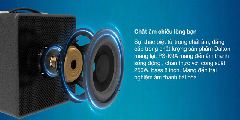 Công suất của Loa xách tay Dalton PS-K9A