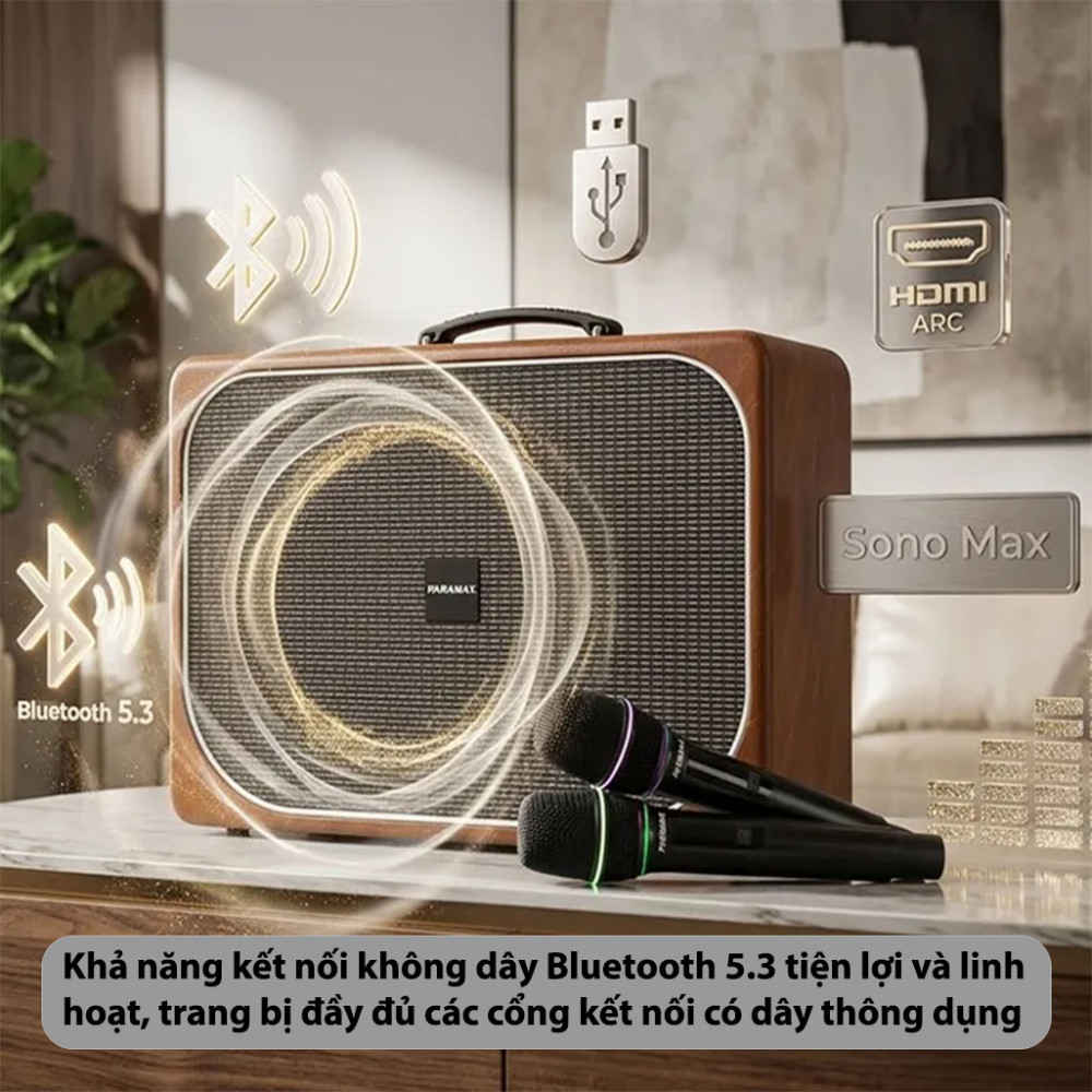 Loa xách tay Paramax Sono Max - Hàng chính hãng