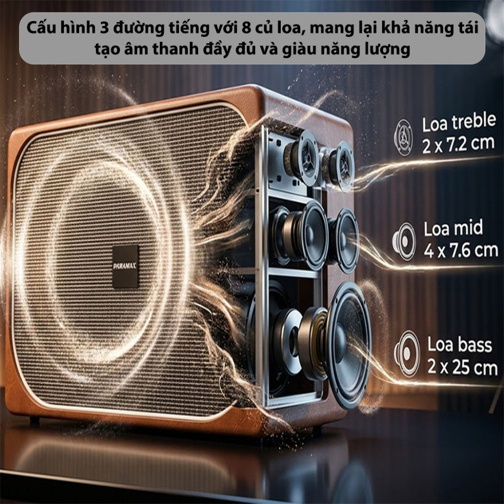 Loa xách tay Paramax Sono Max - Hàng chính hãng