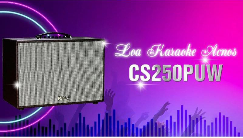Loa karaoke xách tay Acnos CS250PUW - Hàng chính hãng