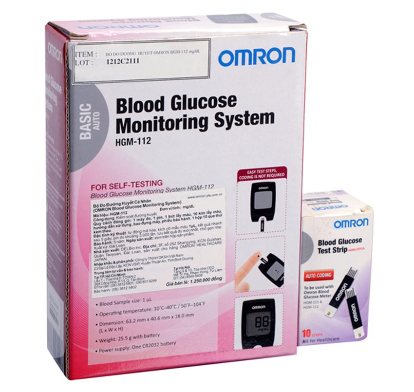 Cách sử dụng máy đo đường huyết Omrom HGM-112