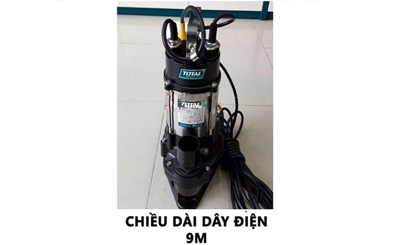 Chiều dài dây điện của Máy bơm chìm nước thải 1100W Total TWP7110016