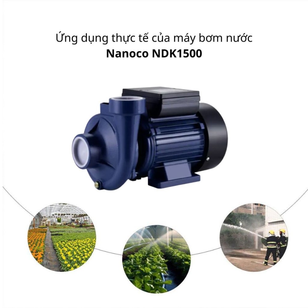 Máy bơm nước lưu lượng Nanoco NDK1500 - Hàng chính hãng