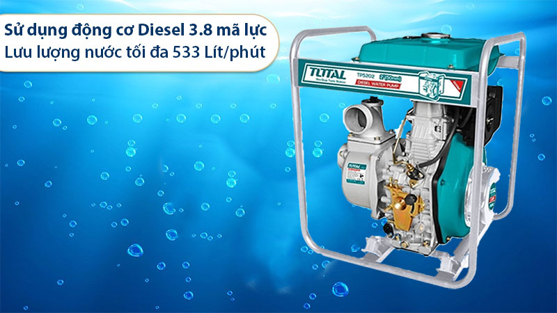 Động cơ của Máy bơm nước chạy dầu Diesel Total TP5202