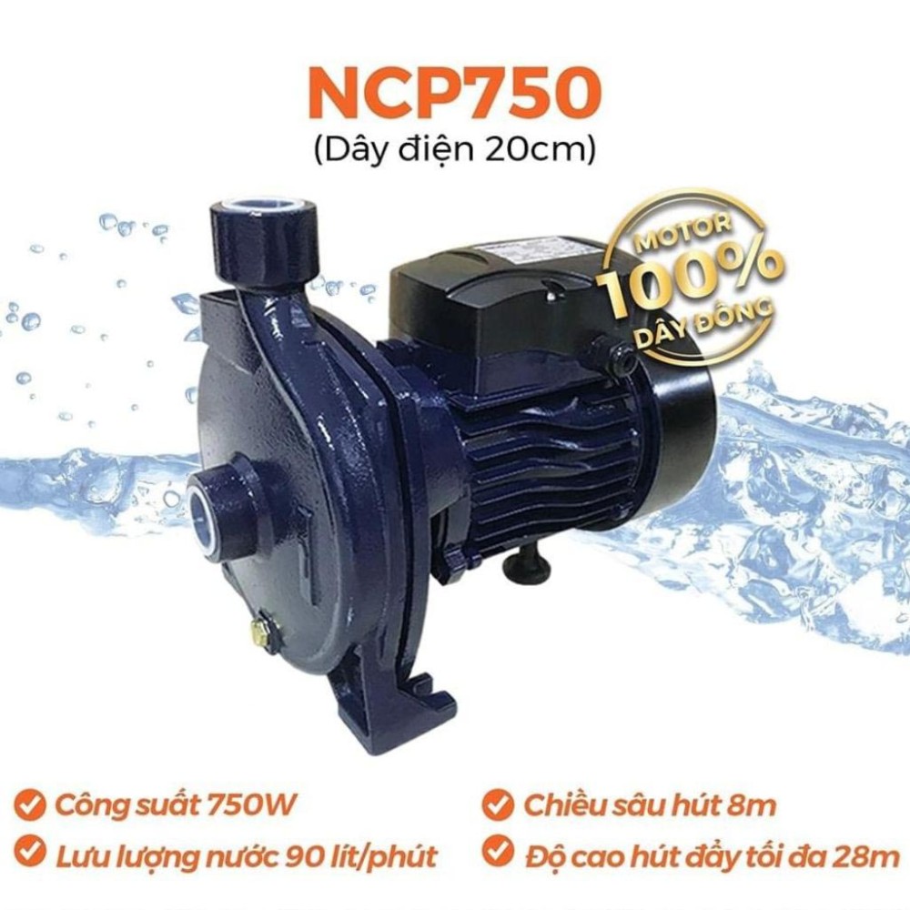 Máy bơm nước ly tâm Nanoco NCP750 - Hàng chính hãng