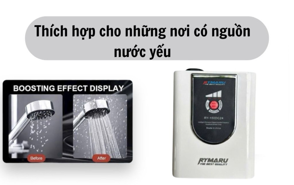 Thích hợp cho những nơi có nguồn nước yếu
