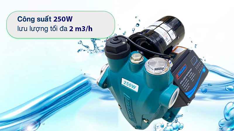 Công suất của Máy bơm tăng áp Rymaru RY250F