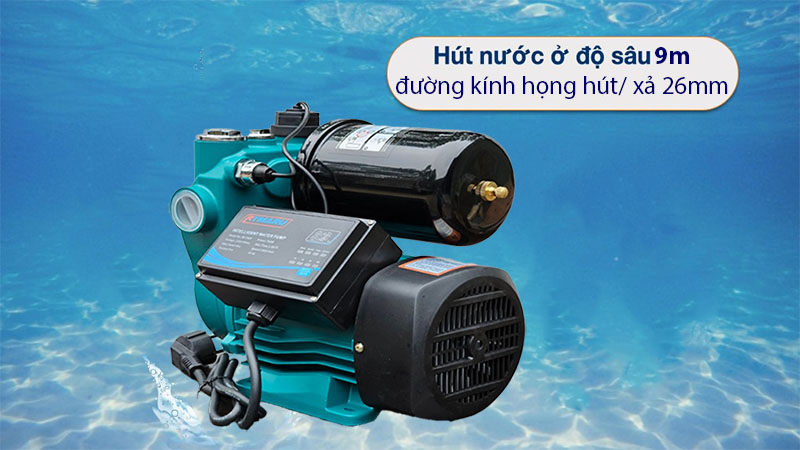 Bán kính hoạt động của Máy bơm nước tăng áp Rymaru RY370F