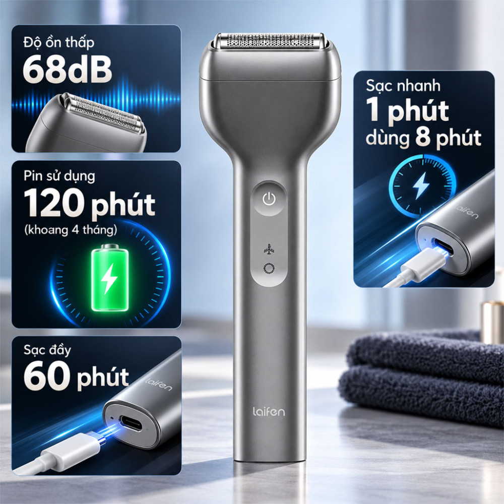 Máy cạo râu Laifen T1 PRO - Hàng chính hãng