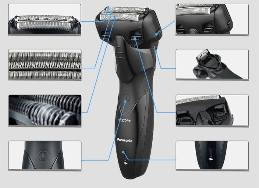 Chi tiết của máy cạo râu ba lưỡi Panasonic ES-WSL7D